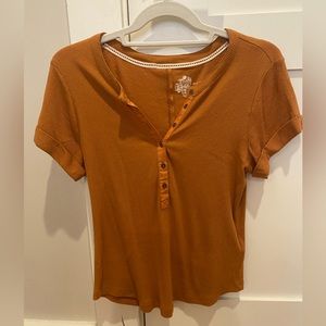 Anthropologie Pilcro Henley Tee